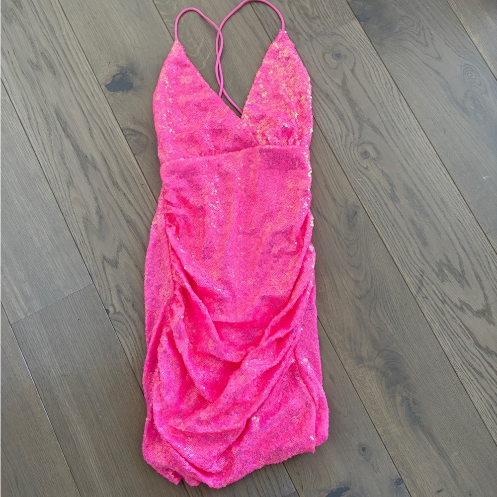 Lucy in the Sky Pink Sequin Dress Size Small